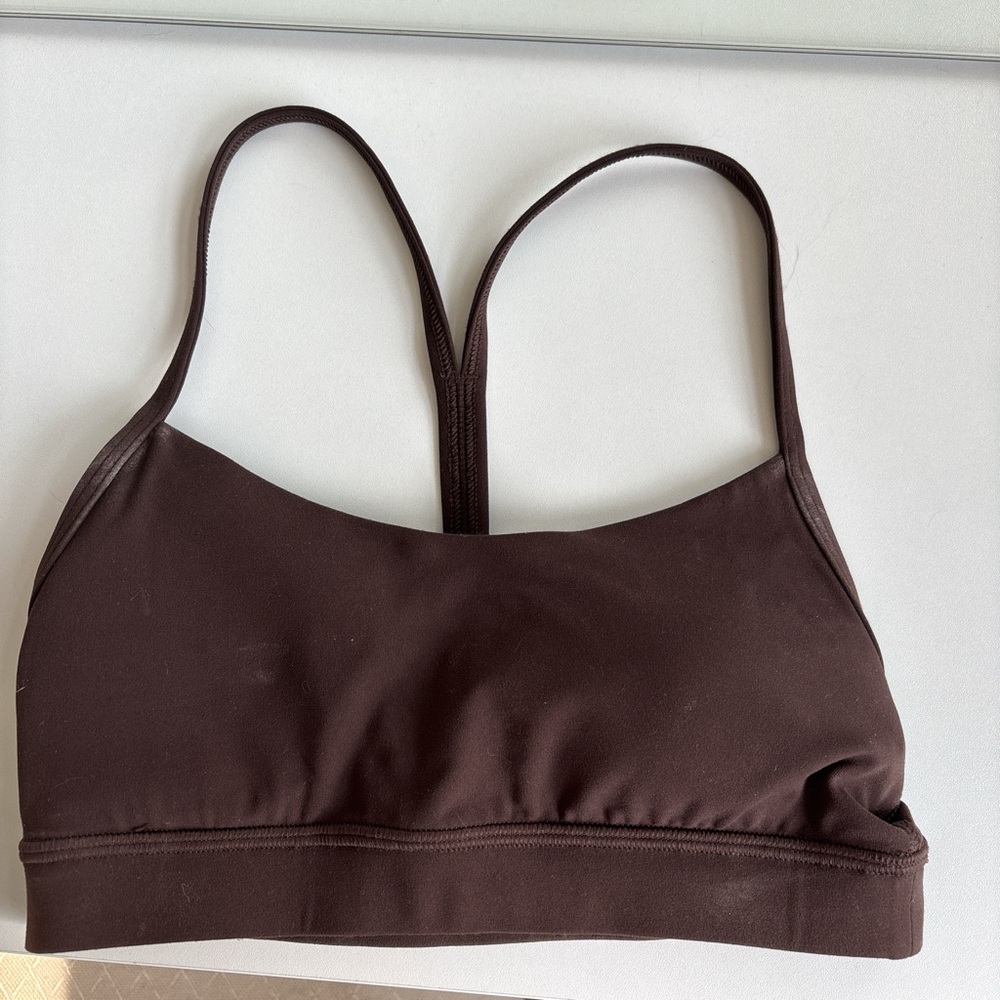 Lululemon Flow Y Espresso Sports Bra